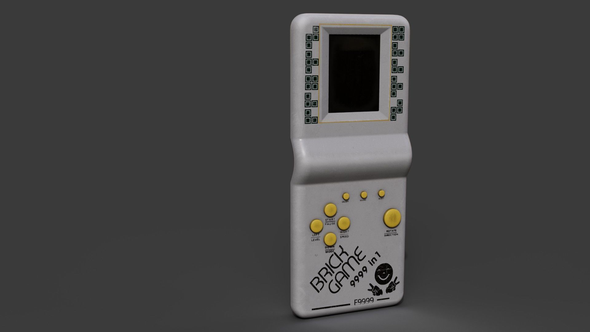 Brick Game Console Low-poly 3D model Free low-poly 3D model_10