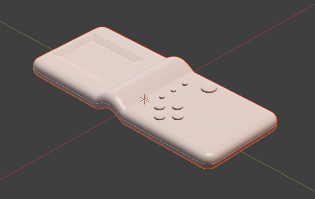 Brick Game Console Low-poly 3D model Free low-poly 3D model_2