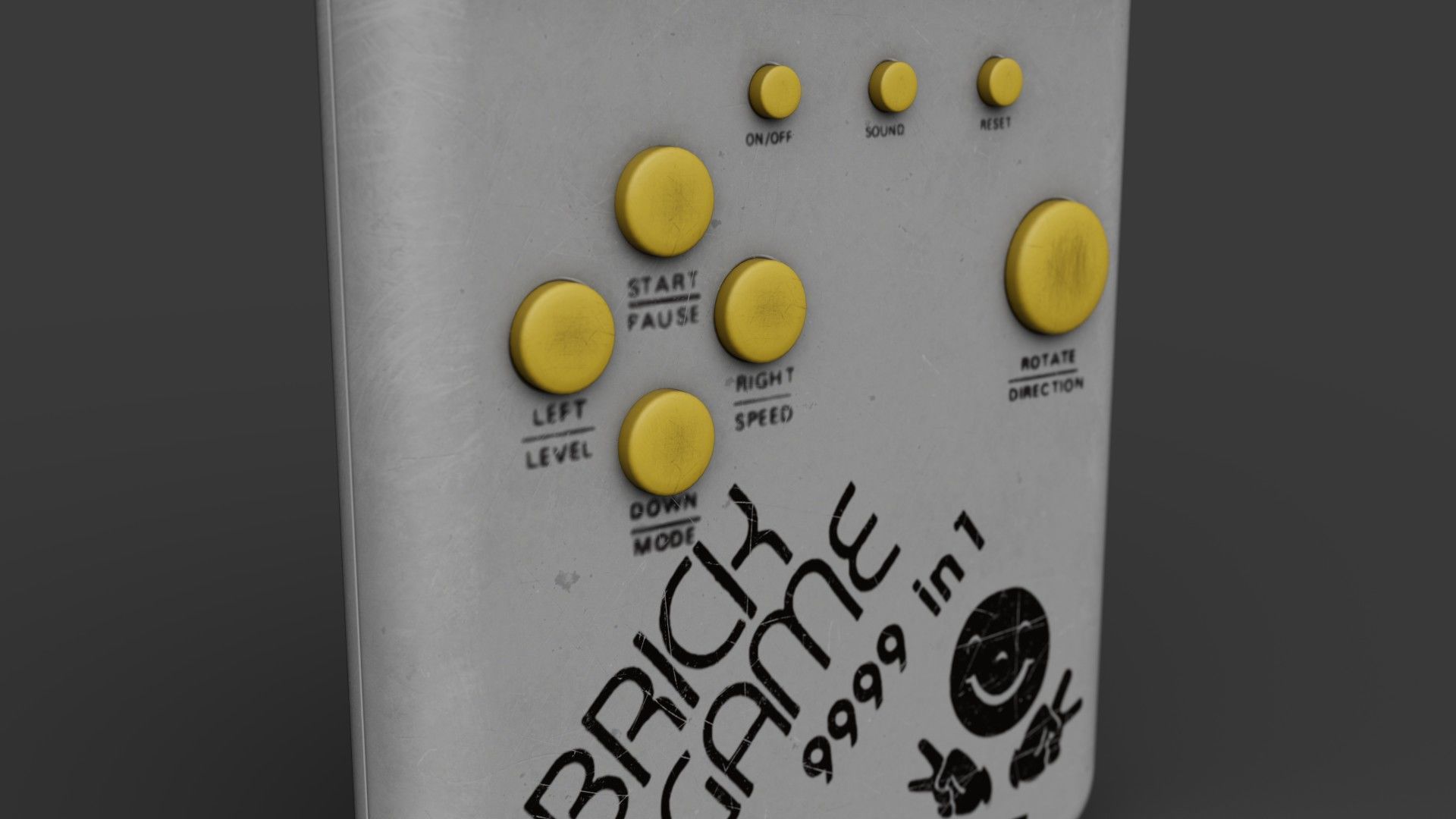 Brick Game Console Low-poly 3D model Free low-poly 3D model_5