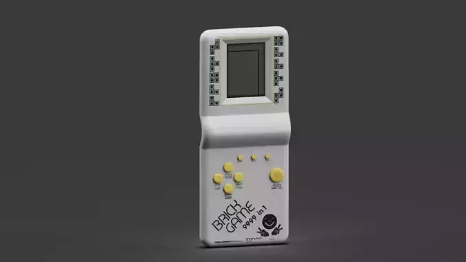 Brick Game Console Low-poly 3D model
