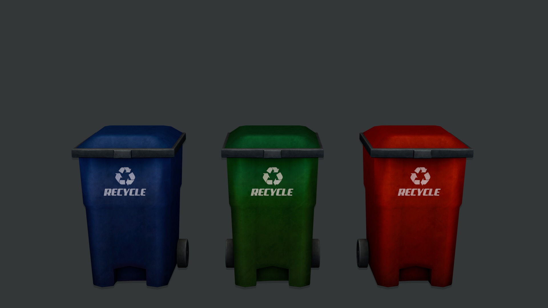 Street Props Set 3D model_3