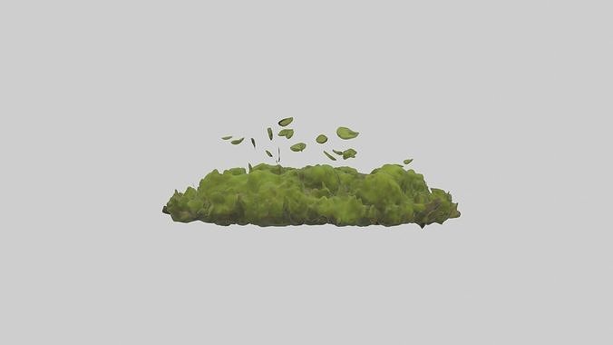 Moss Model Low-poly 3D model 3