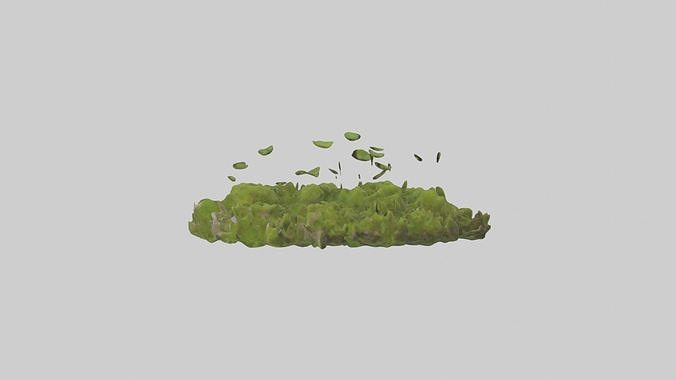 Moss Model Low-poly 3D model 7