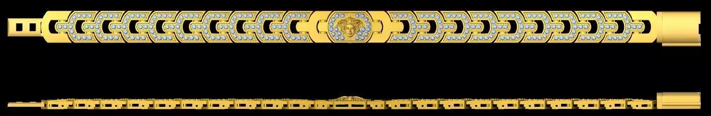 Bracelet for men 3D model_0