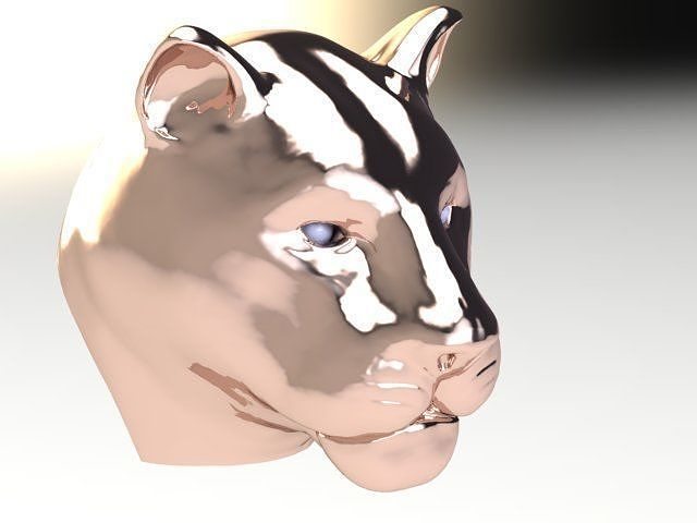 head of leopard 3D print model