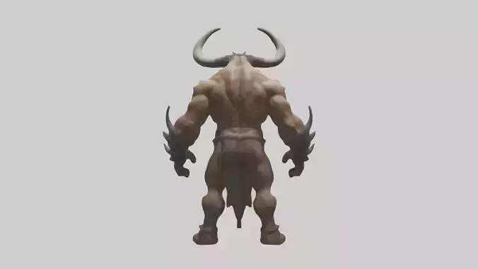Minotaur Model Low-poly 3D model