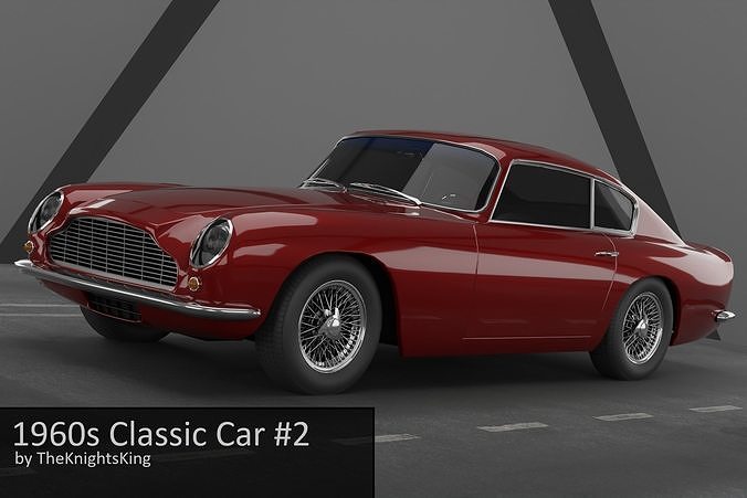 1960s Classic Car 2 Variant Low-poly 3D model