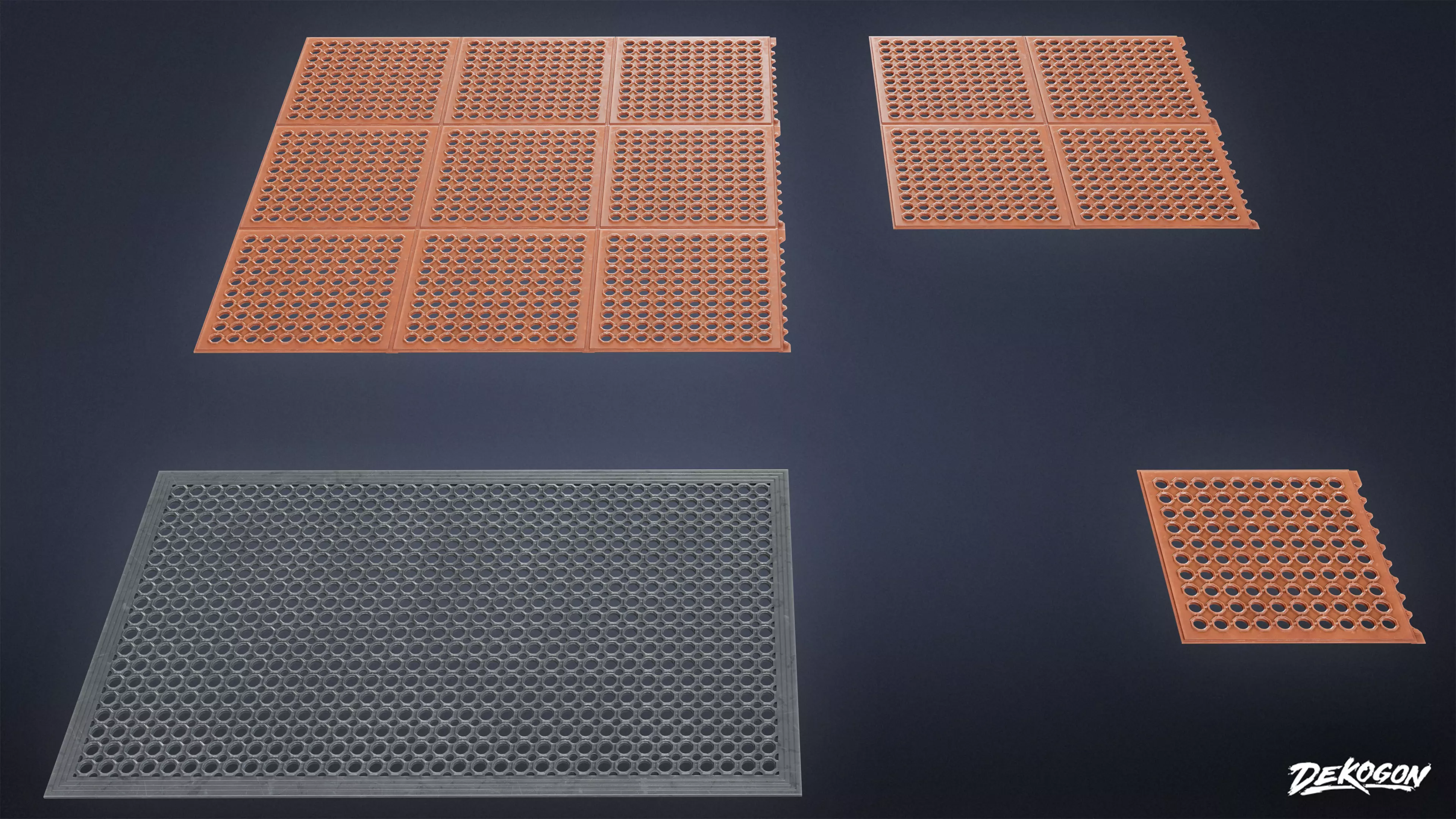 RESTAURANT - Mat Commercial Set 01 - LOW POLY AND NANITE Low-poly 3D model
