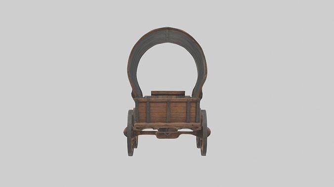 Medievalwagon Model Low-poly 3D model