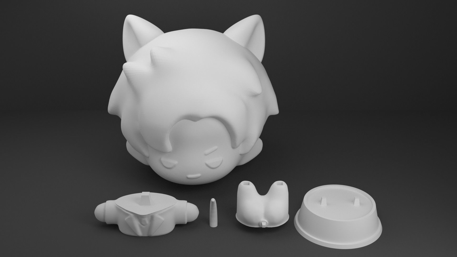 Sylus Cat Love and Deepspace 3d print model printable 3D print model_2
