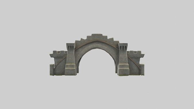 Medievalbridge Model Low-poly 3D model