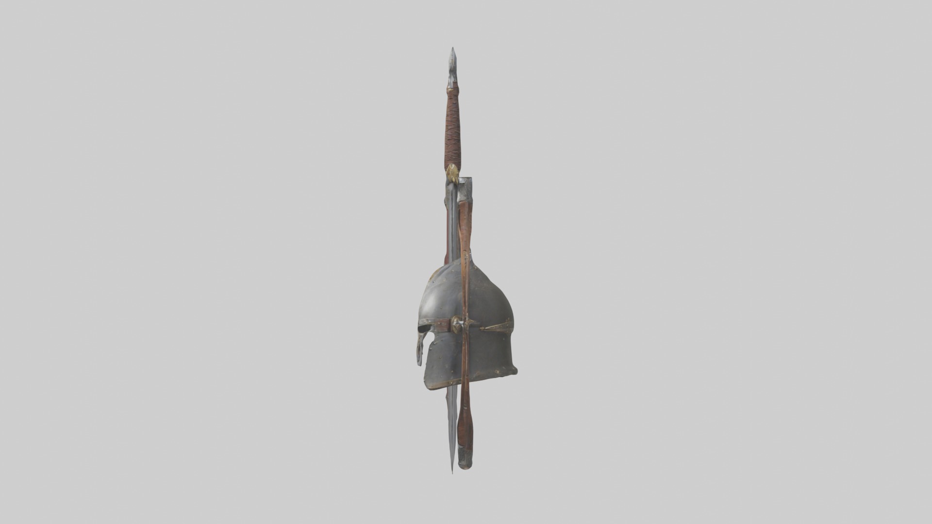 Medieval Weaponry Mod 1 Low-poly 3D model_6