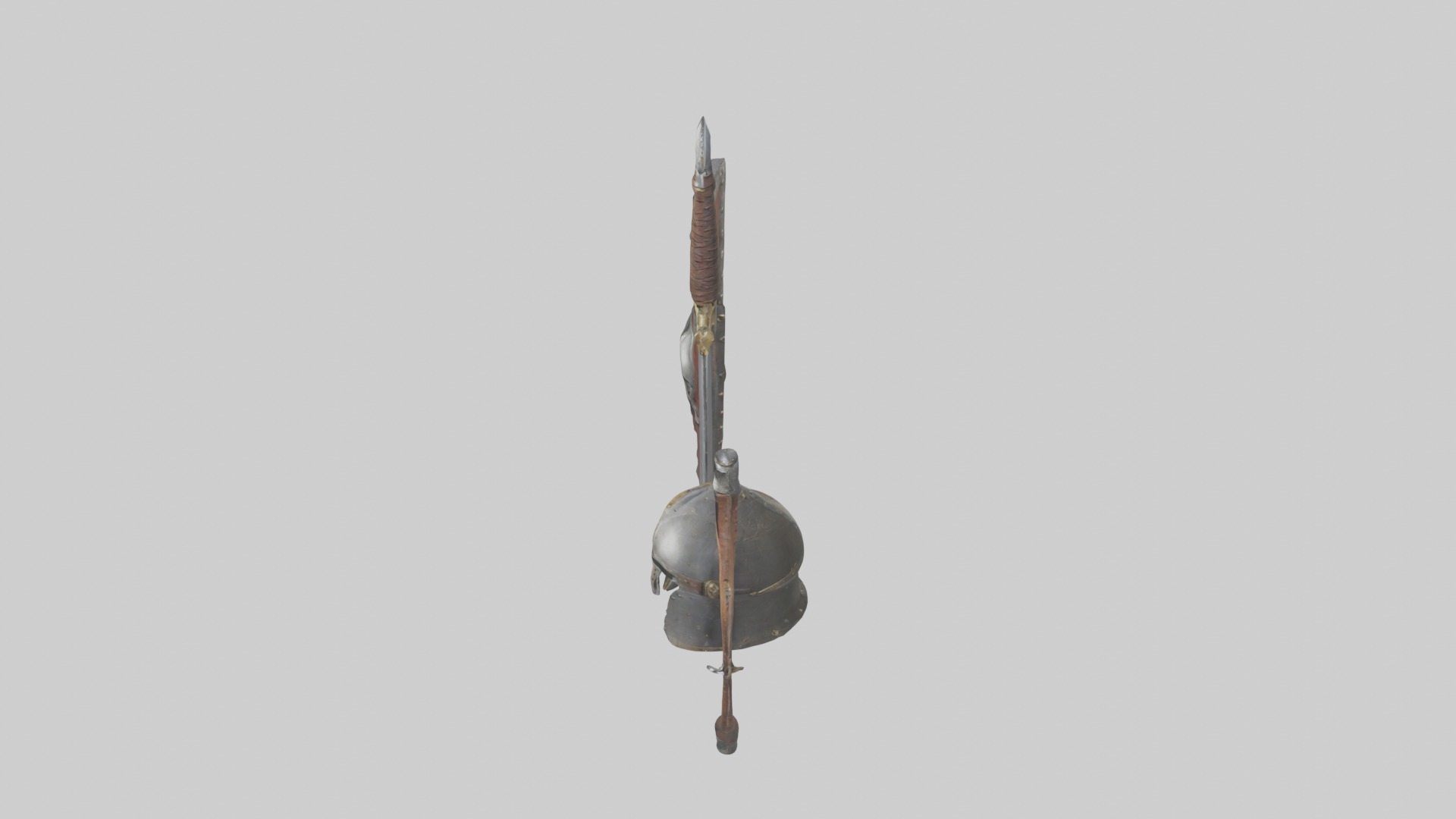 Medieval Weaponry Mod 1 Low-poly 3D model_11