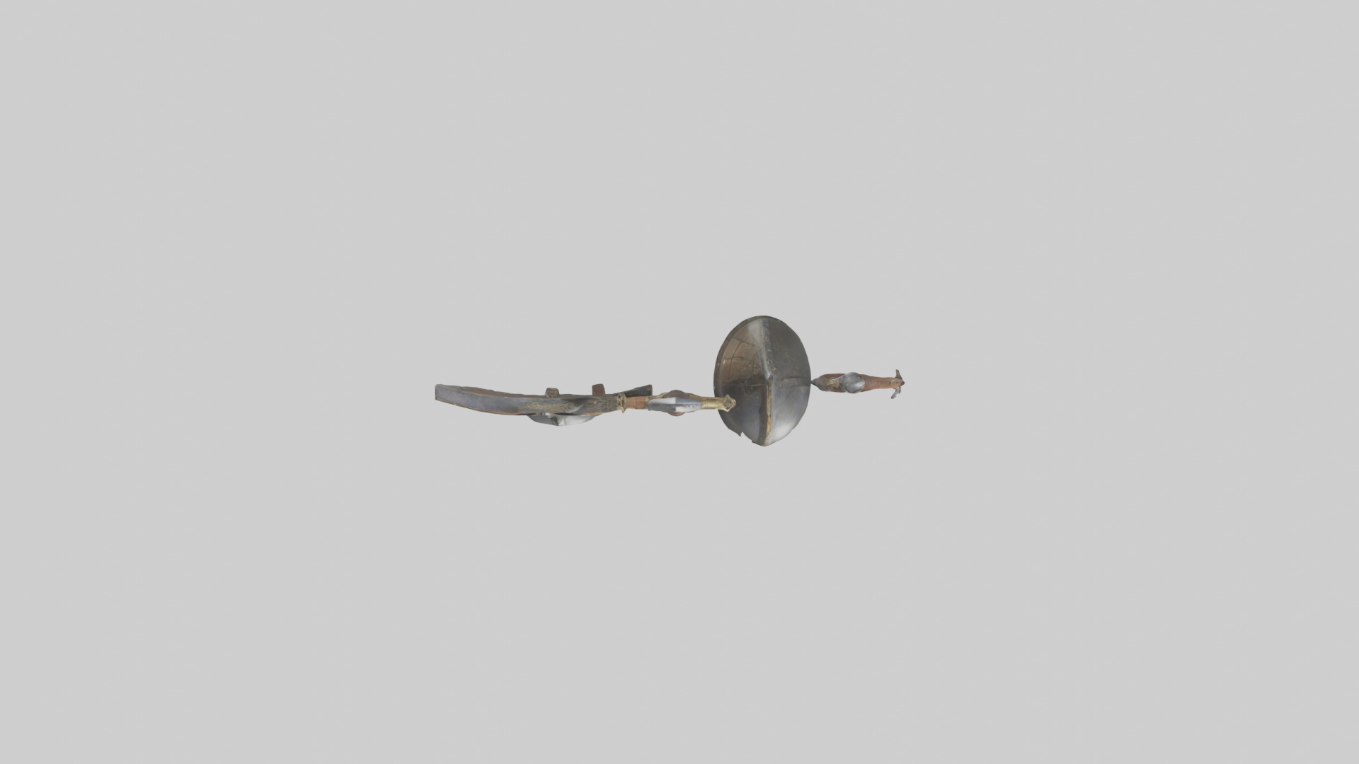 Medieval Weaponry Mod 1 Low-poly 3D model_8