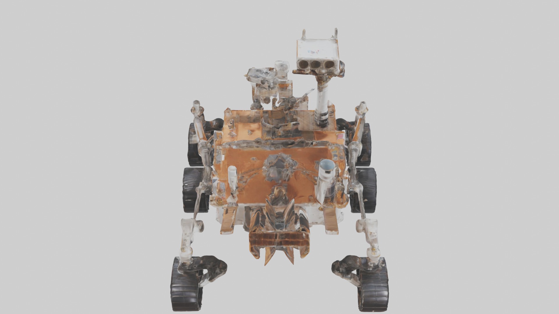 Mars Rover Model 1 Low-poly 3D model_9