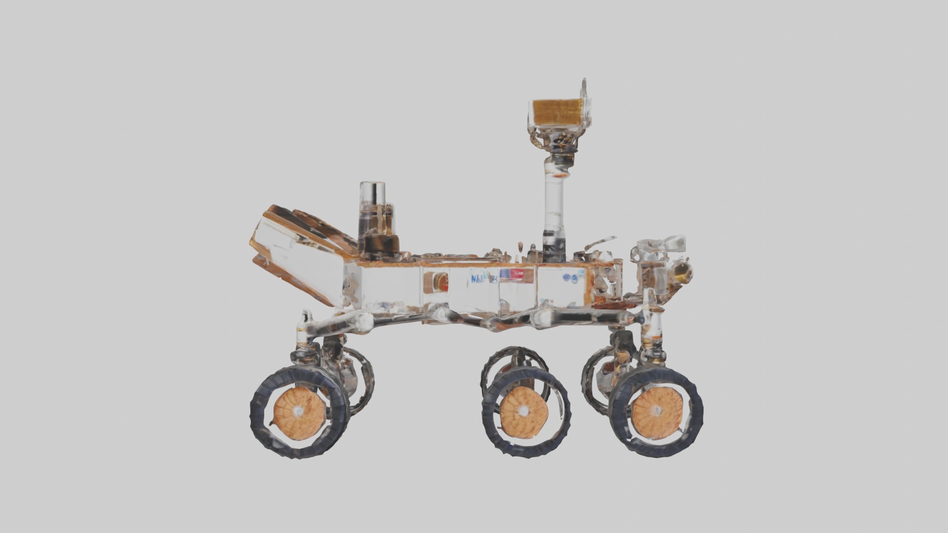 Mars Rover Model 1 Low-poly 3D model_7