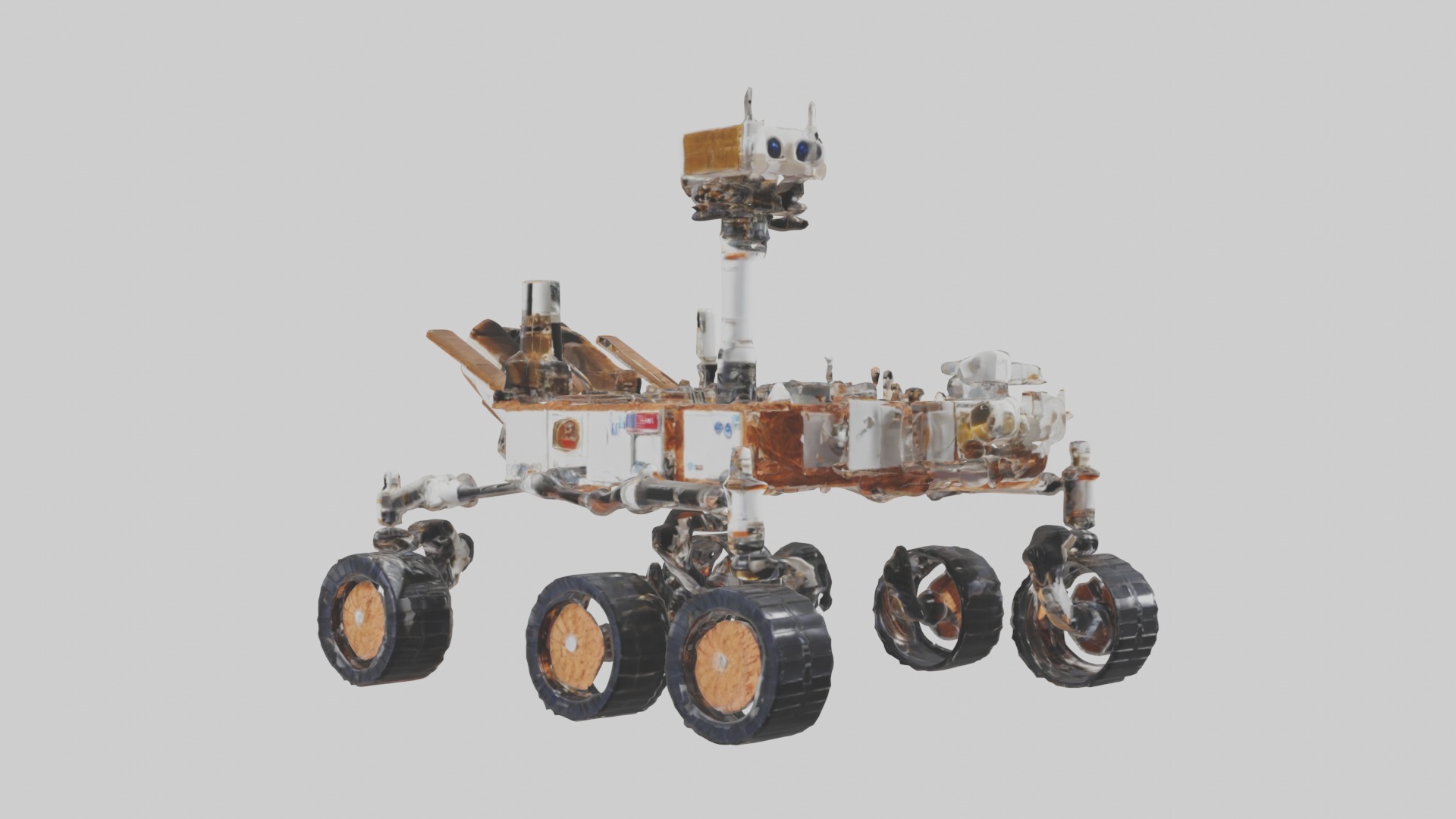 Mars Rover Model 1 Low-poly 3D model_5