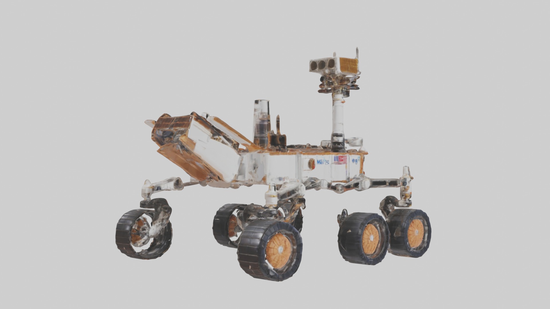 Mars Rover Model 1 Low-poly 3D model_2