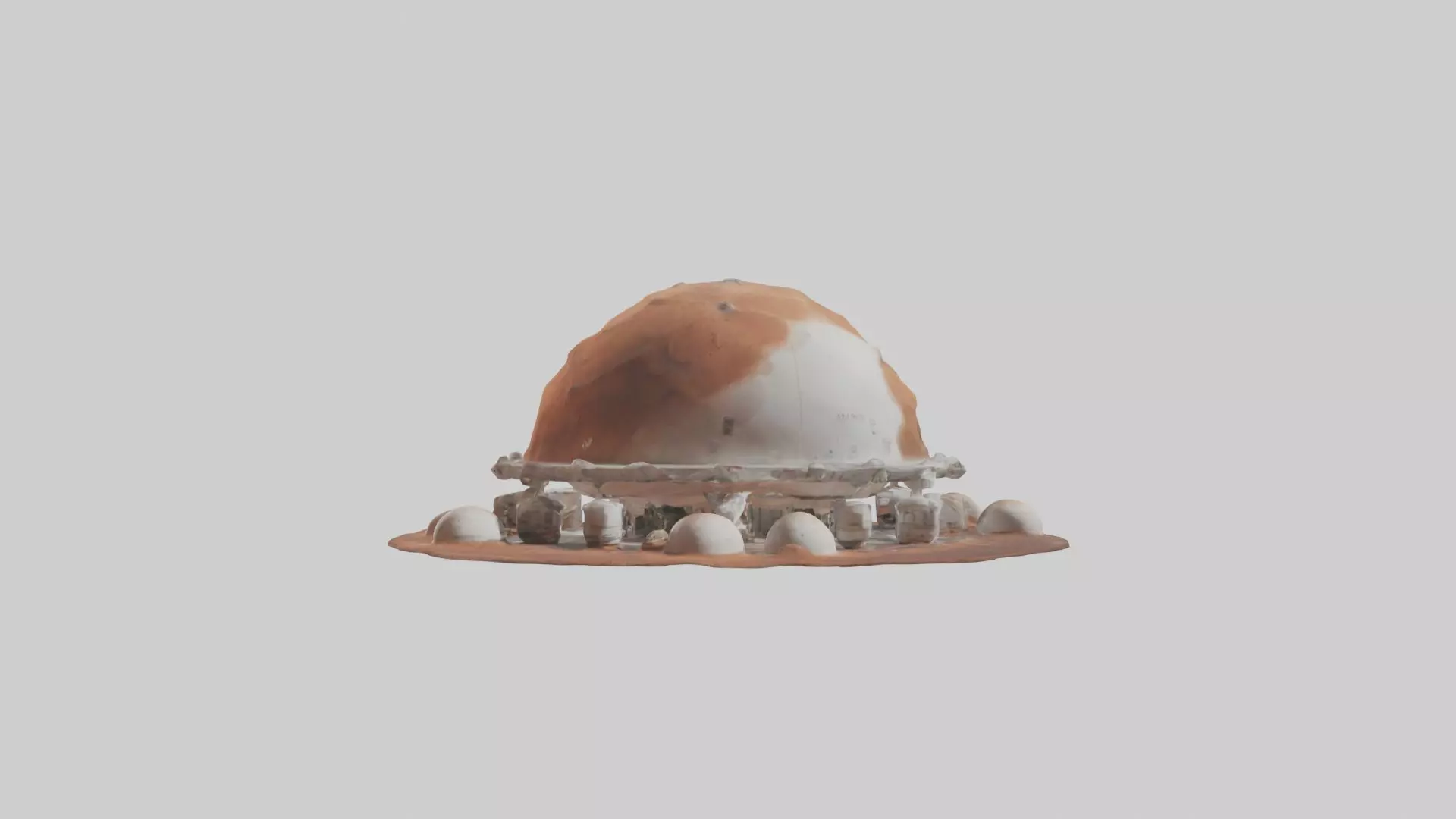 Mars Habitat Model 1 Low-poly 3D model_0