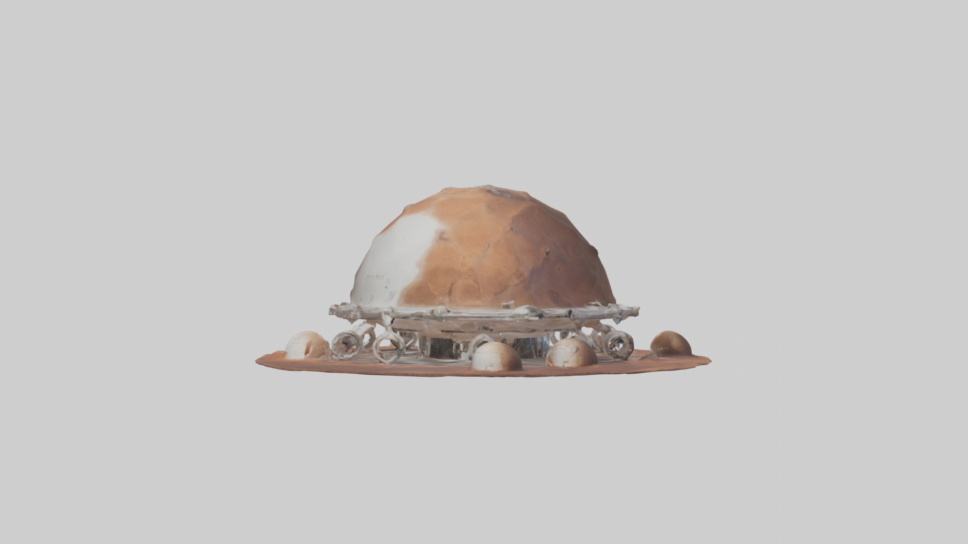 Mars Habitat Model 1 Low-poly 3D model_7