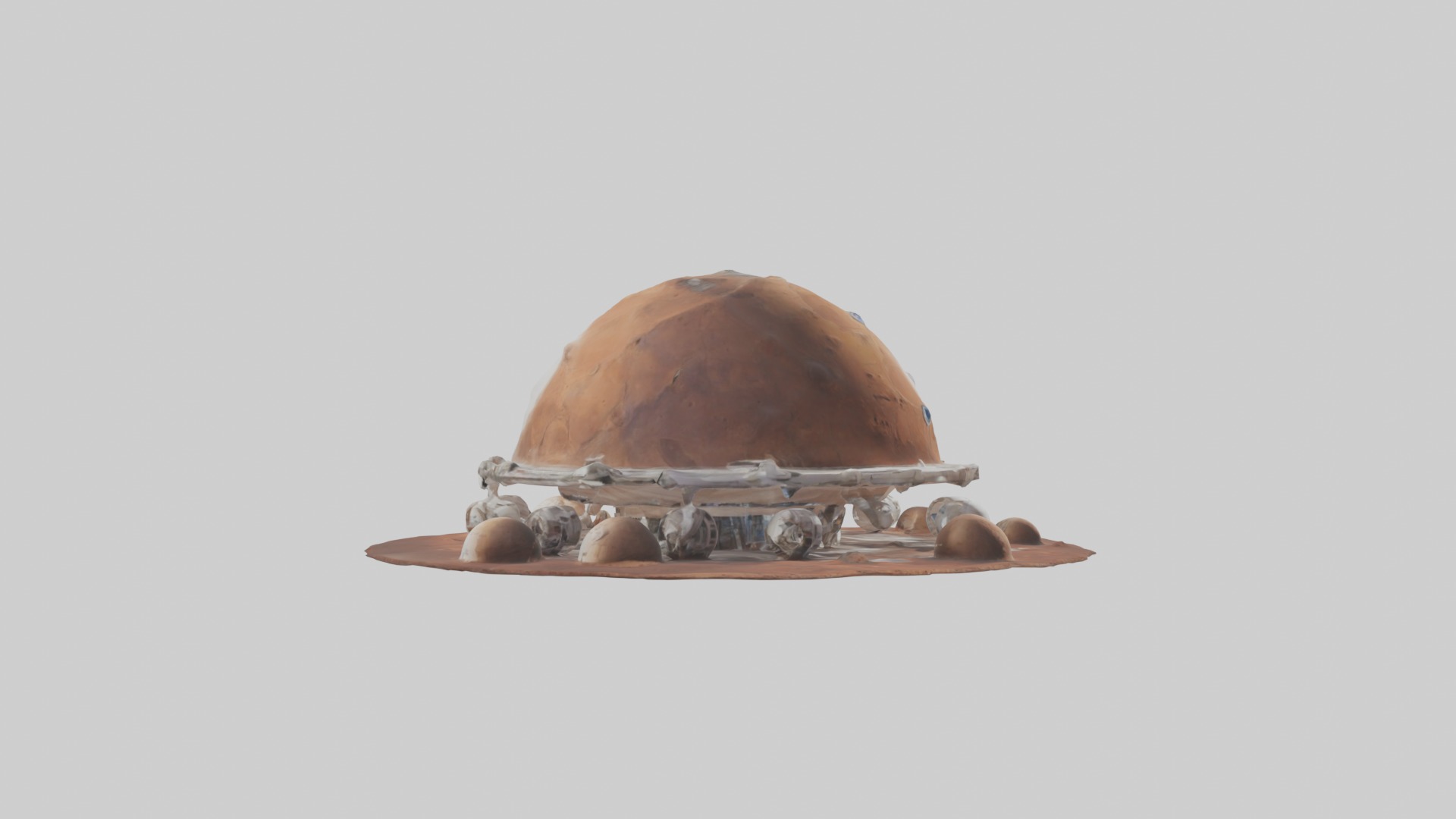 Mars Habitat Model 1 Low-poly 3D model_5