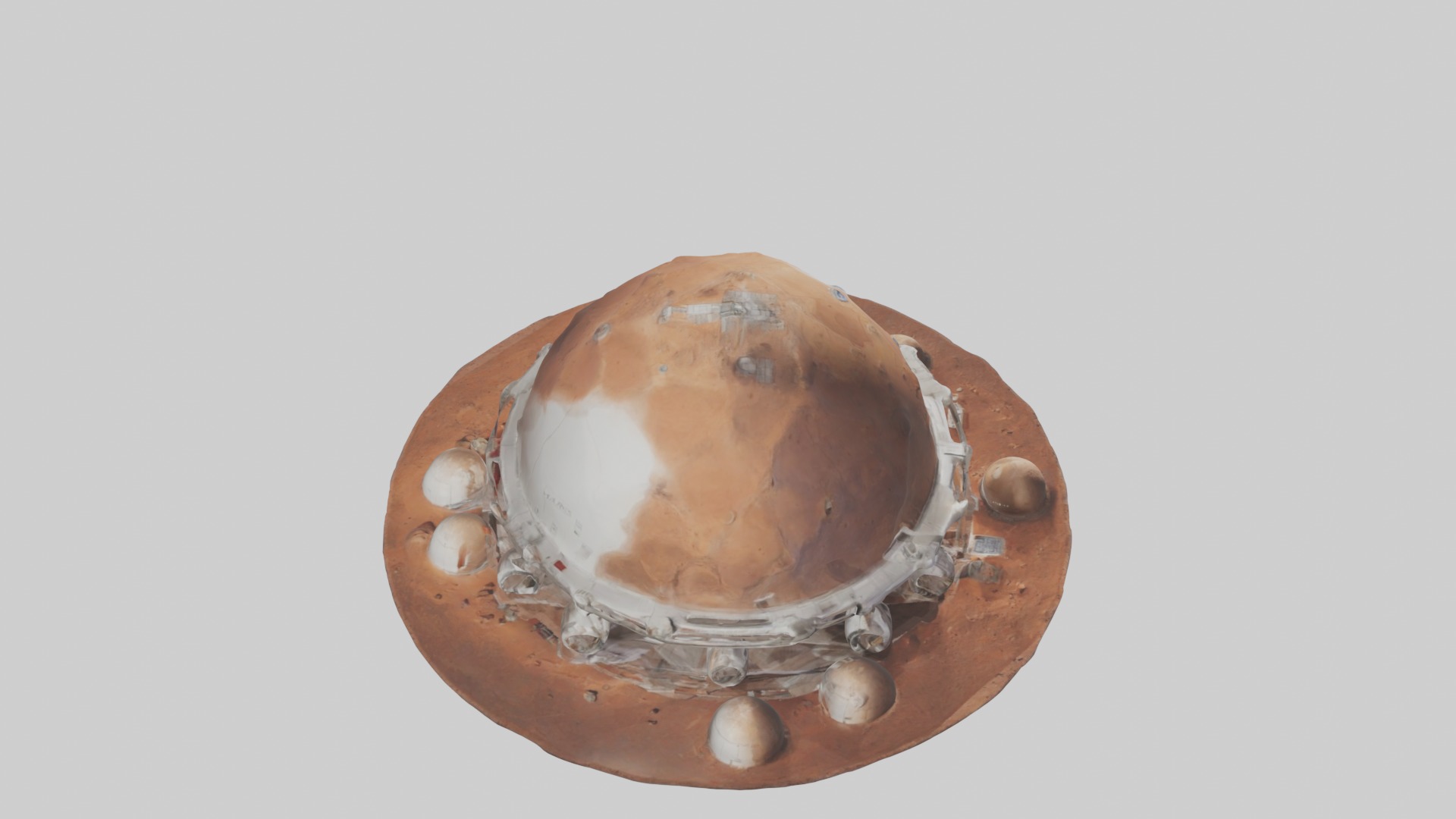 Mars Habitat Model 1 Low-poly 3D model_12