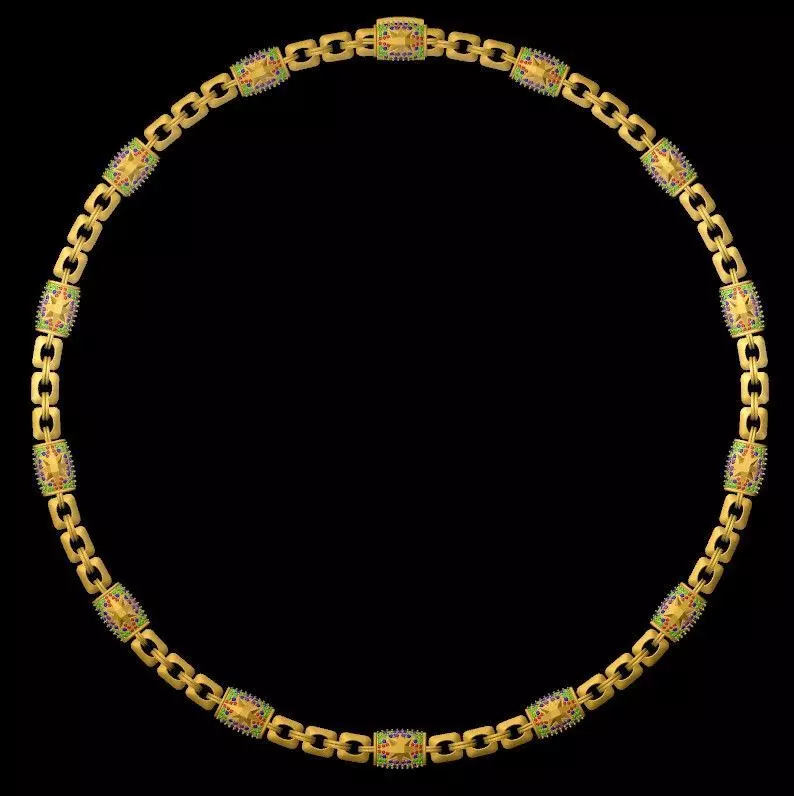 Necklaces for mens 3D model_0