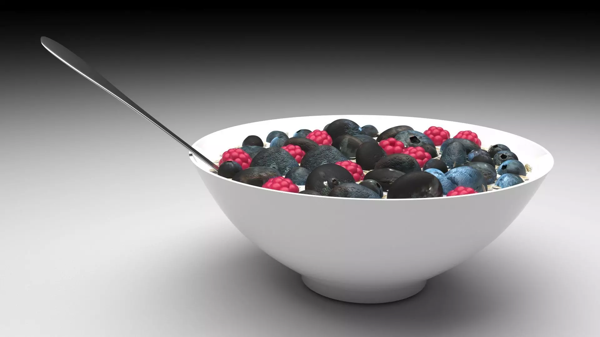 Oatmeal Yogurt Dessert 3D model