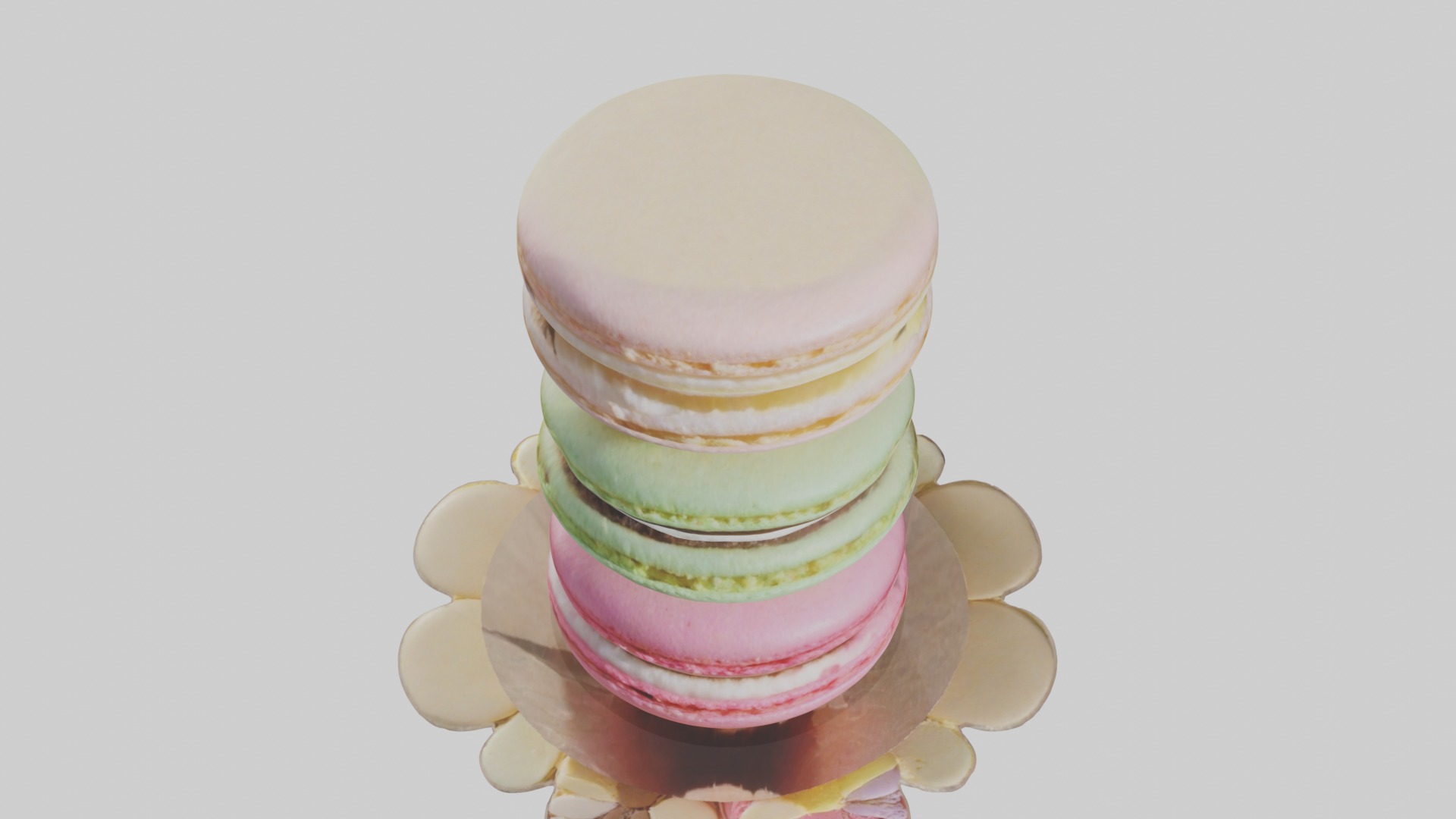Macaron Model 1 Low-poly 3D model_10