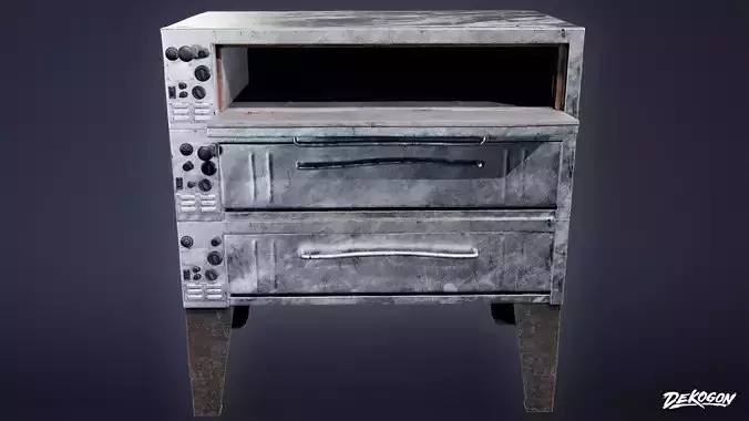 RESTAURANT - Pizza Oven 01 - LOW POLY AND NANITE