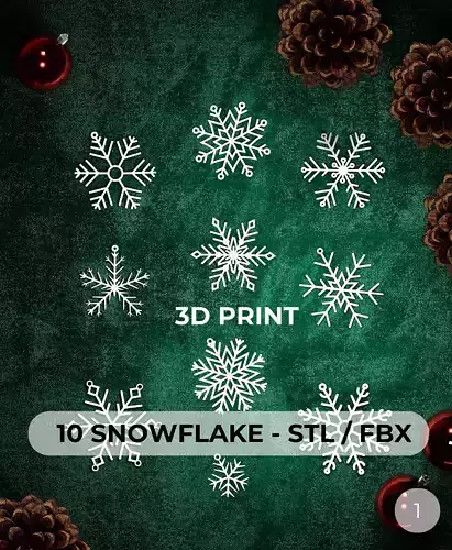 Snowflakes in 10 pack