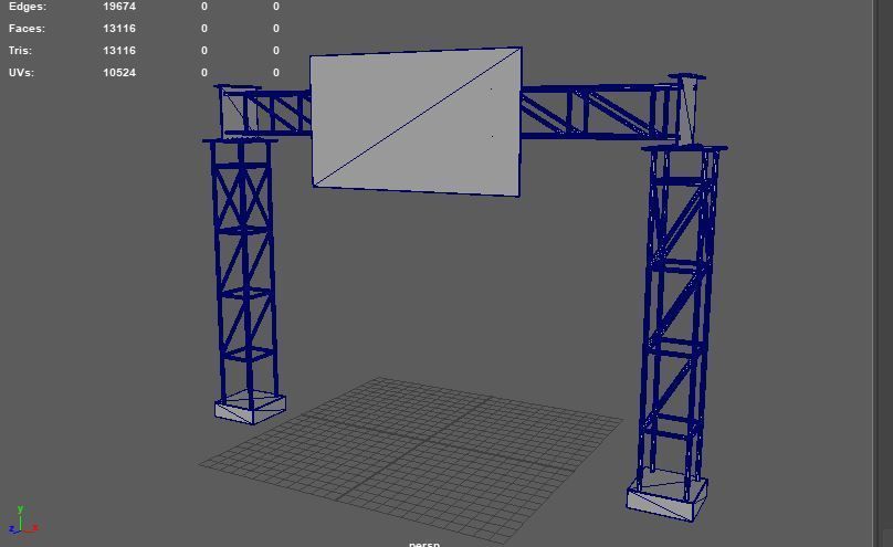 Billboard 3D Model 3D model_10