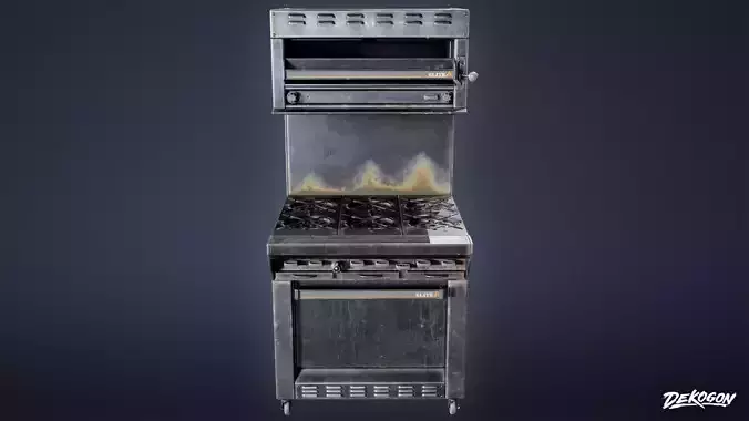 RESTAURANT - Range Gas 01 - LOW POLY AND NANITE