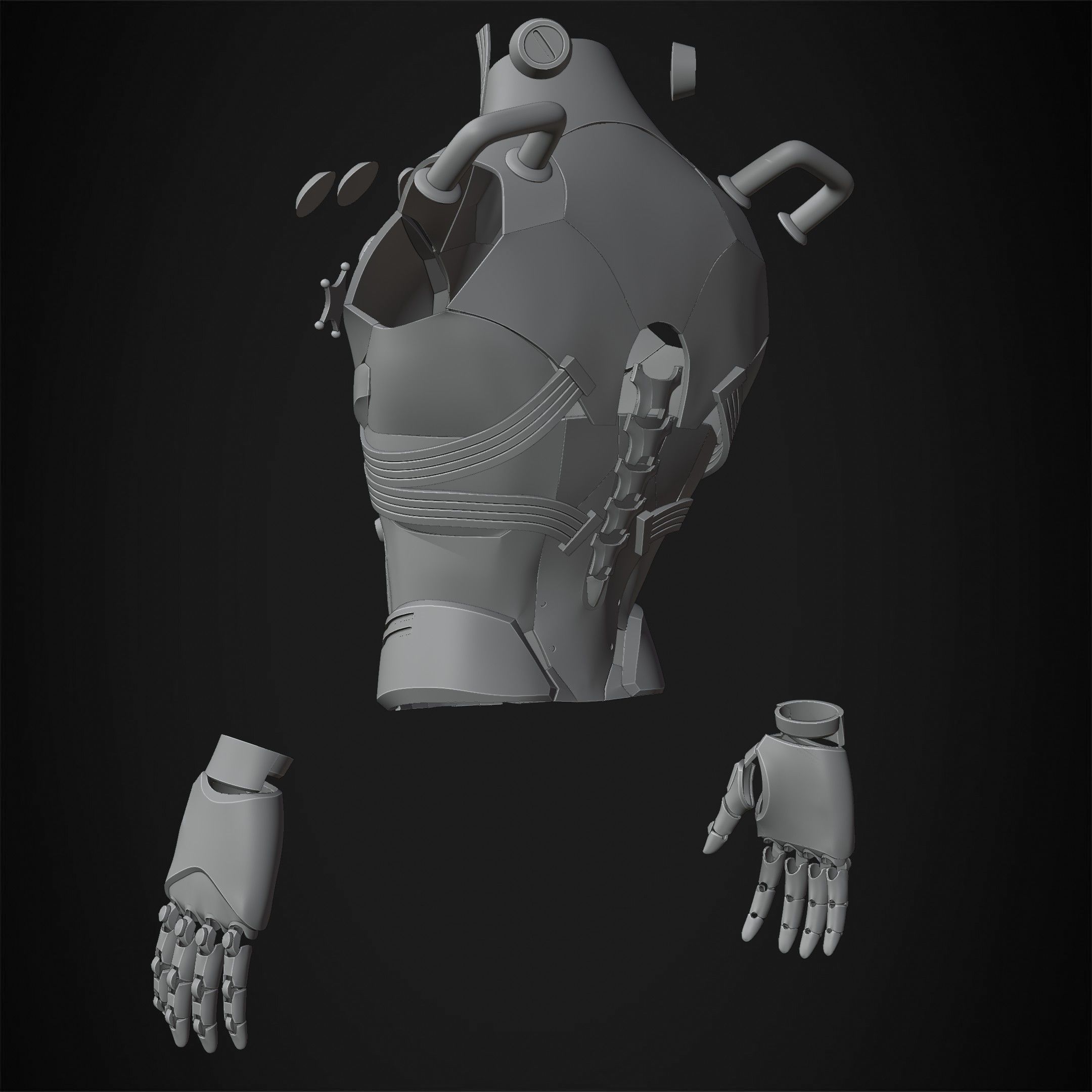 Zenless Zone Zero Billy Kid Armor for Cosplay 3D print model_16