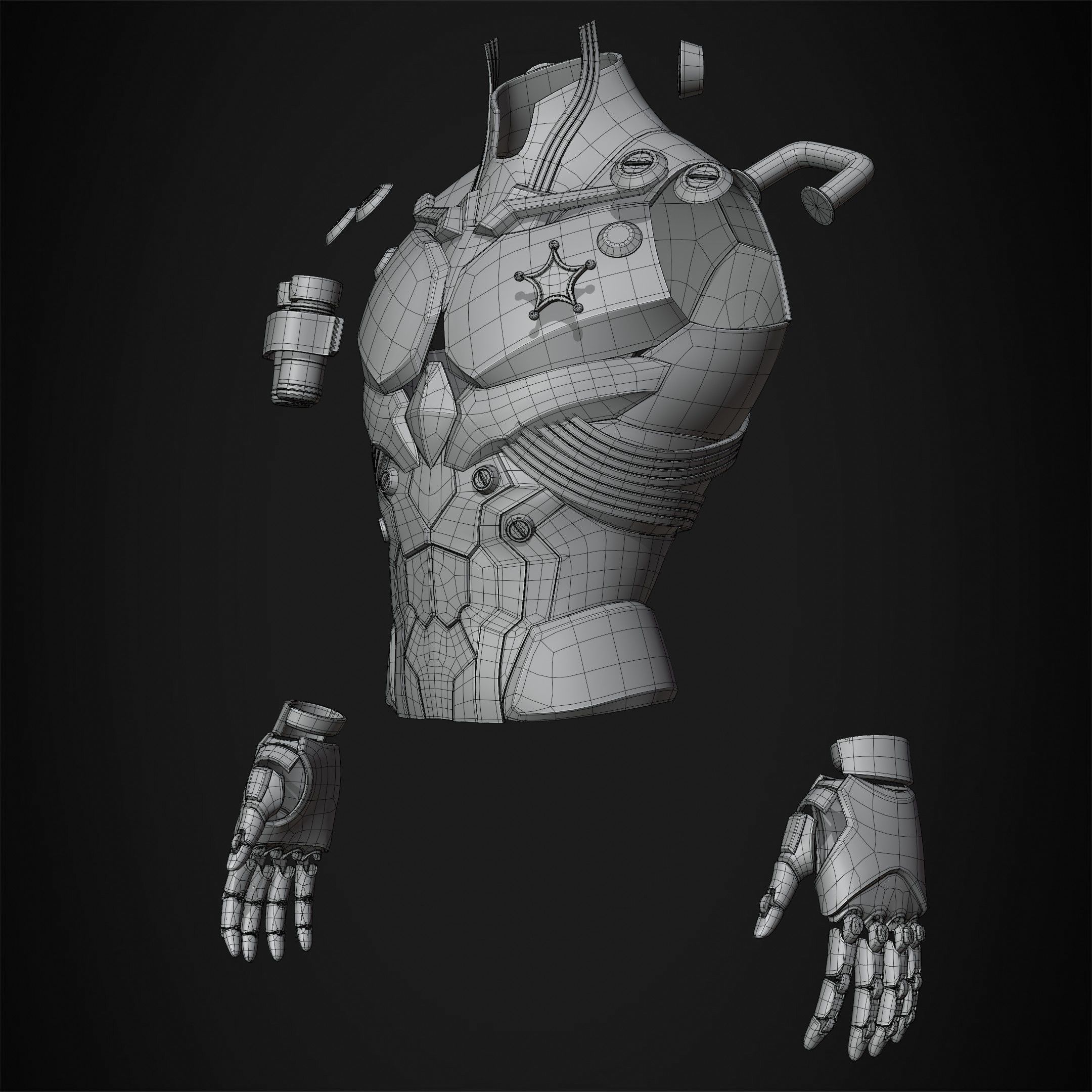 Zenless Zone Zero Billy Kid Armor for Cosplay 3D print model_13