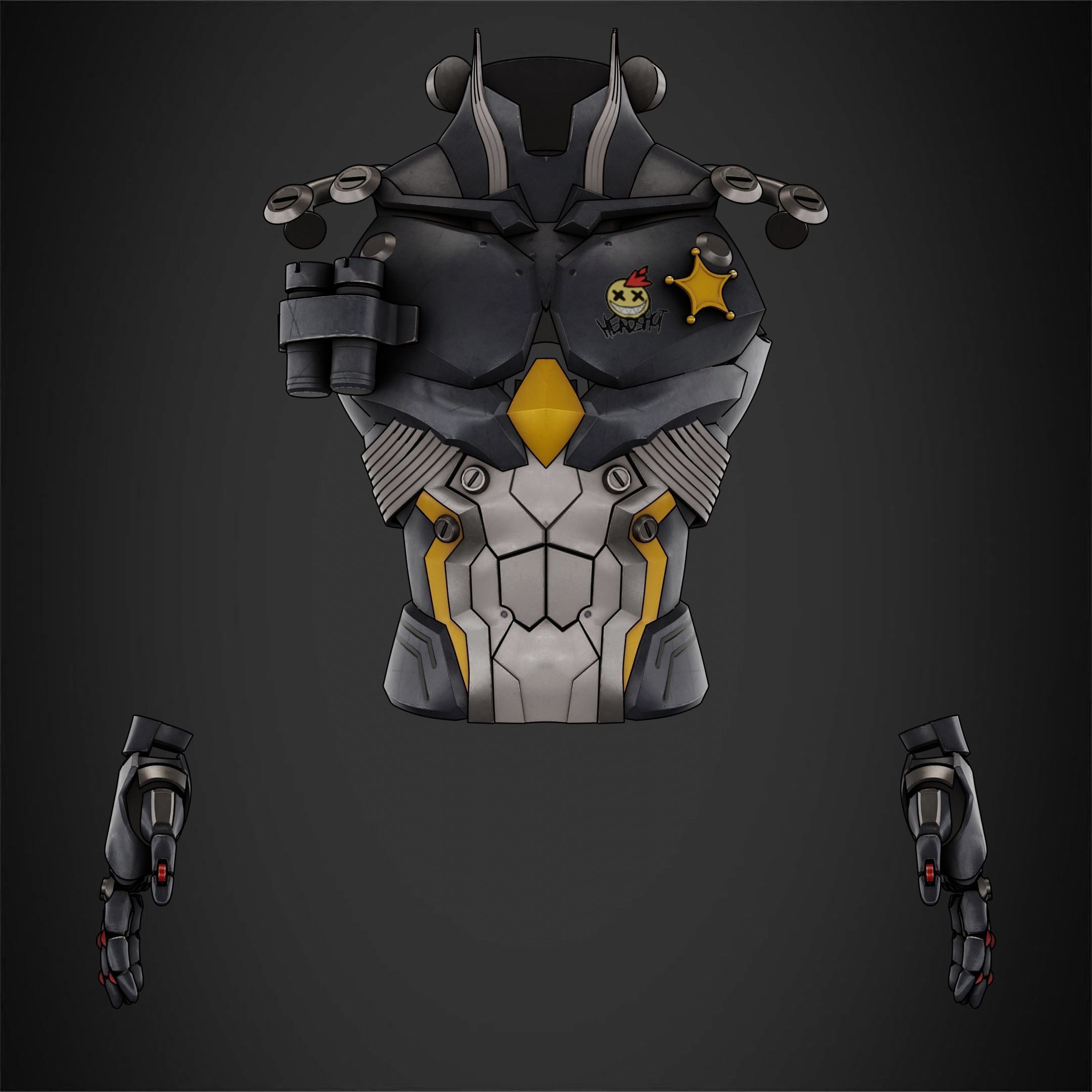 Zenless Zone Zero Billy Kid Armor for Cosplay 3D print model_2