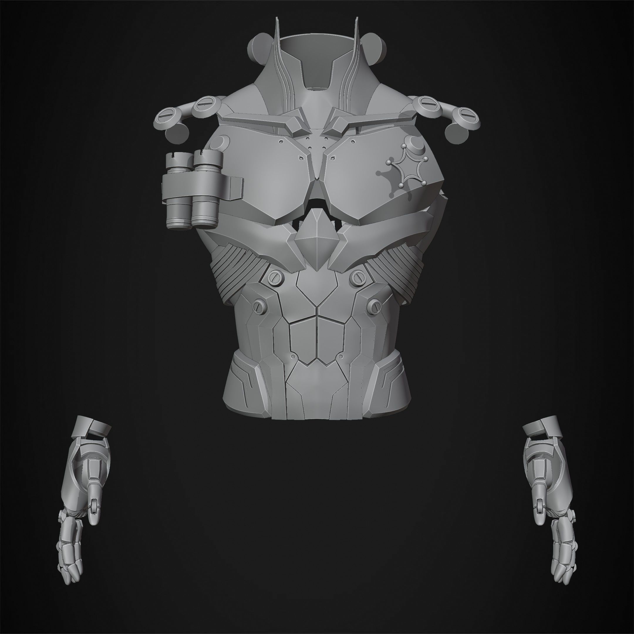 Zenless Zone Zero Billy Kid Armor for Cosplay 3D print model_10