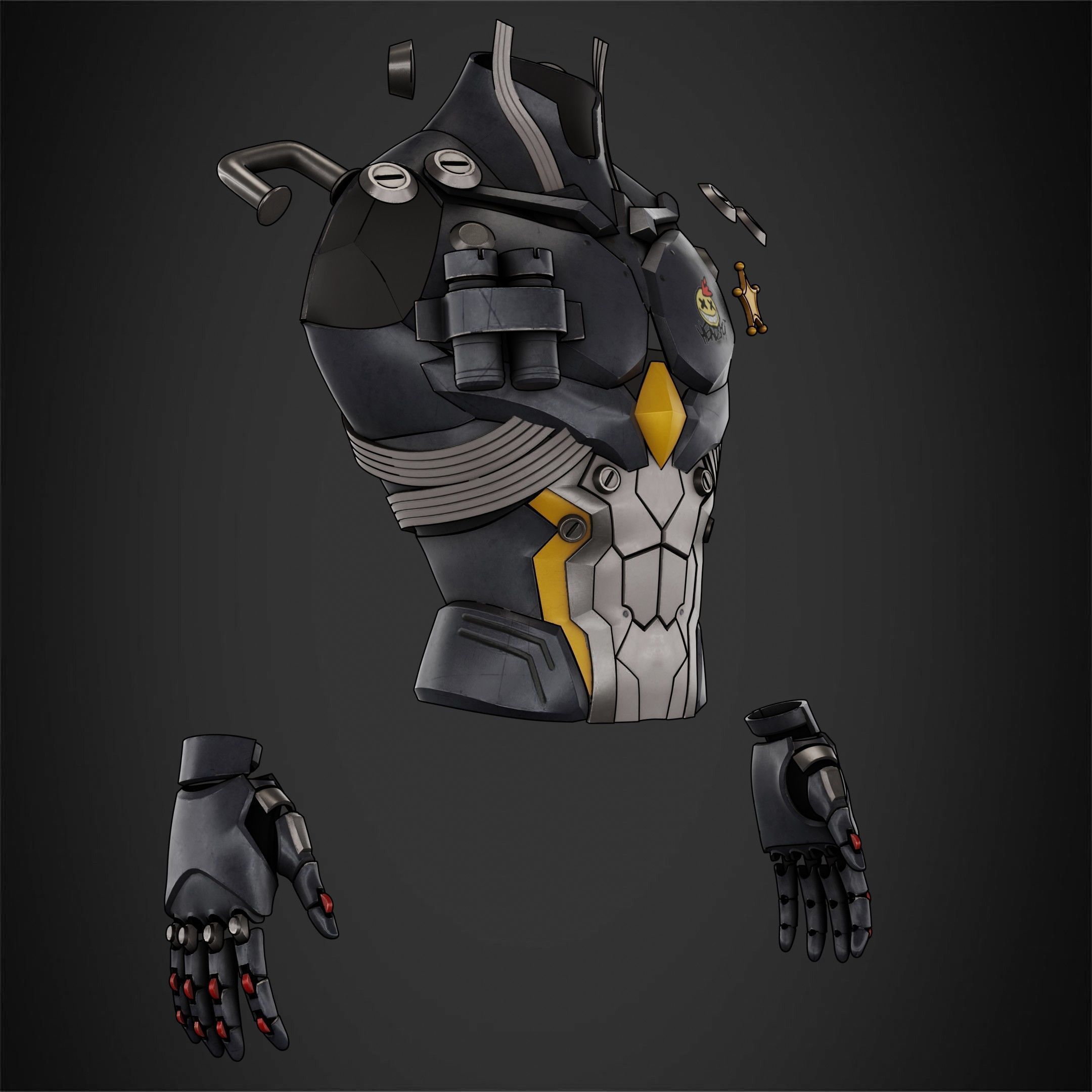 Zenless Zone Zero Billy Kid Armor for Cosplay 3D print model_9