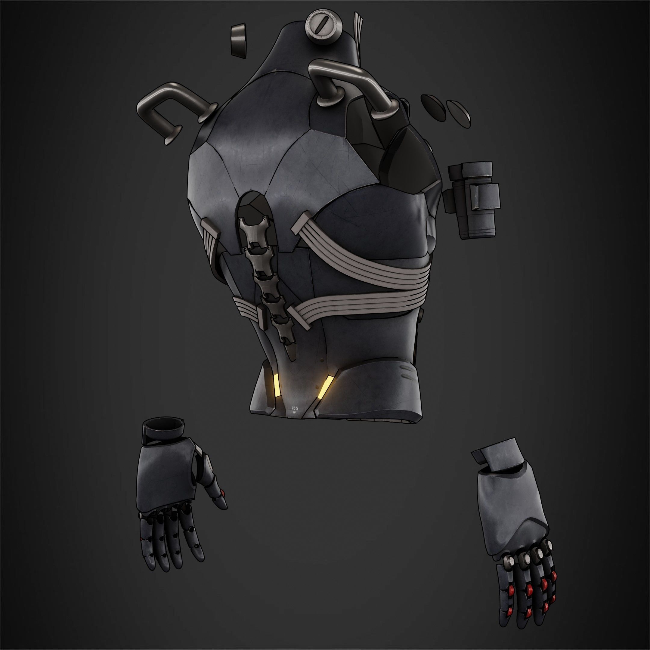 Zenless Zone Zero Billy Kid Armor for Cosplay 3D print model_7