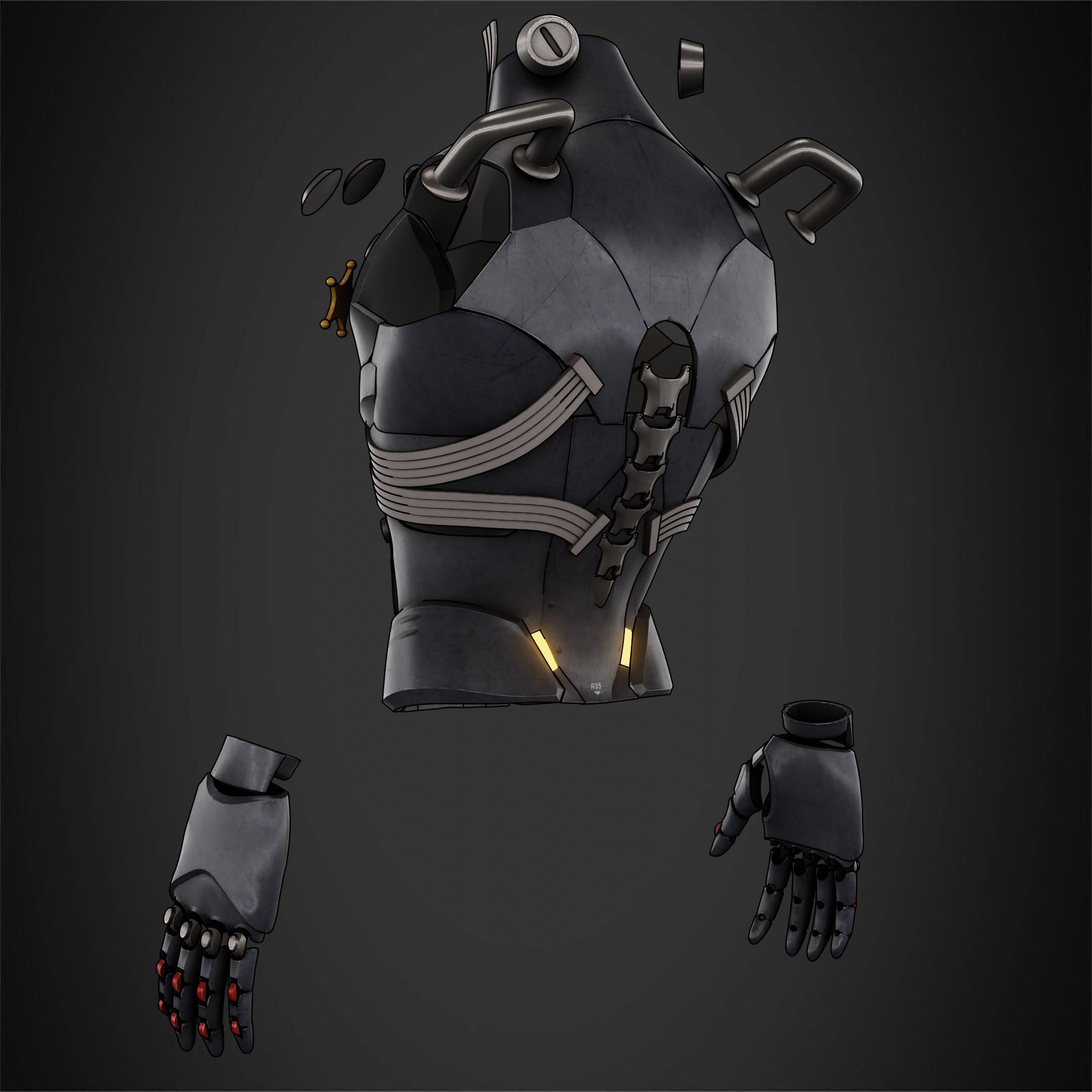 Zenless Zone Zero Billy Kid Armor for Cosplay 3D print model_5