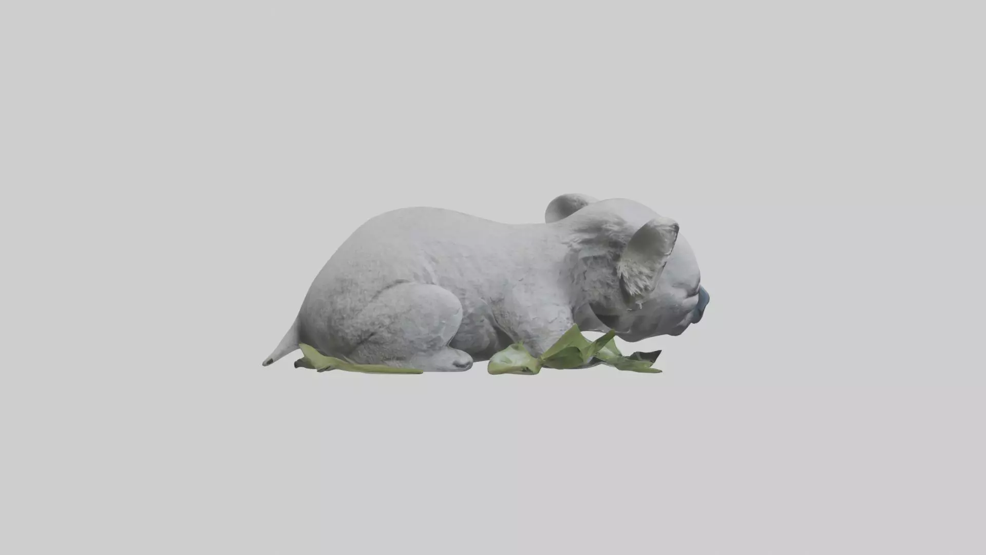 Lying Koala Model 1 Low-poly 3D model