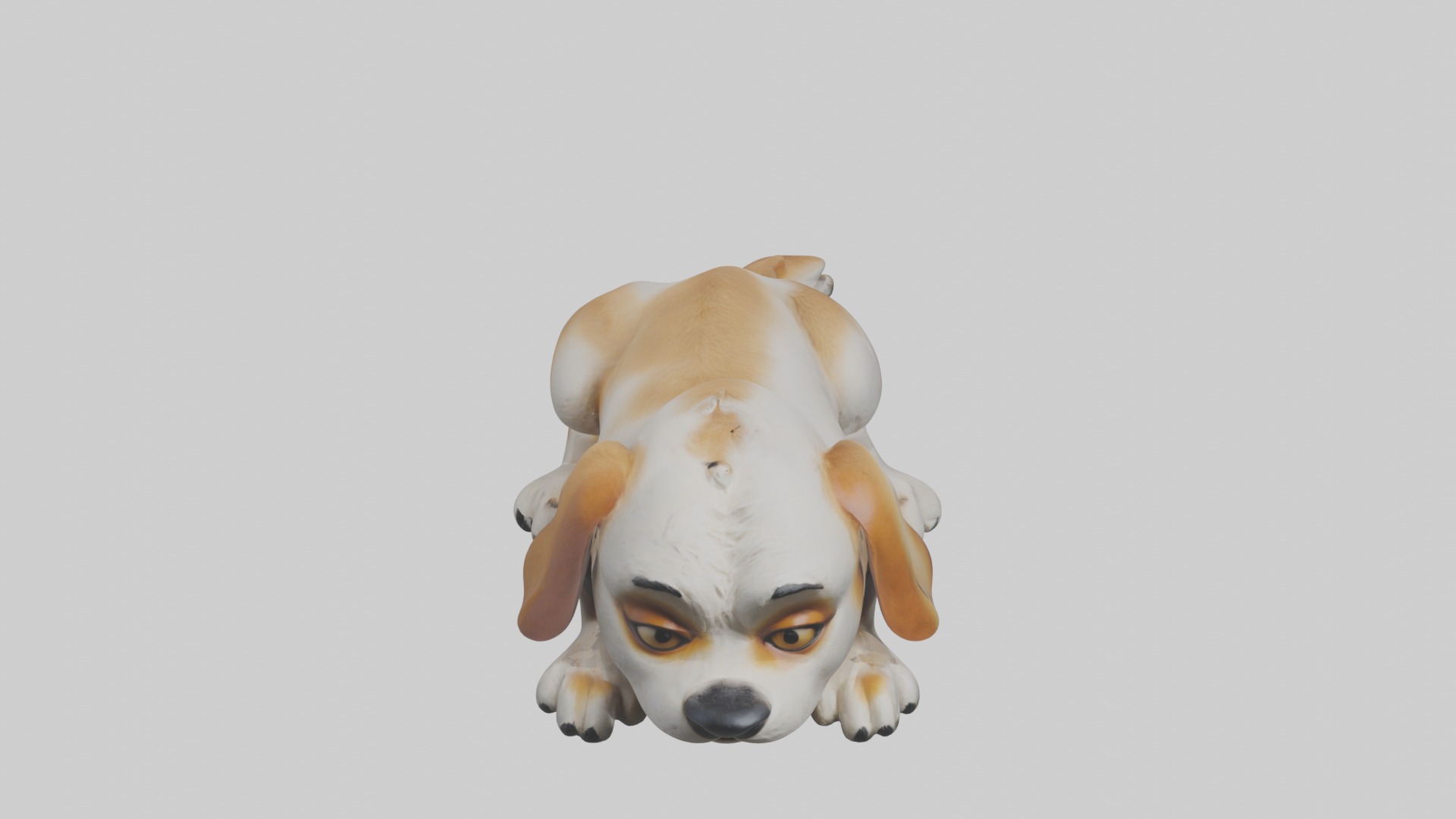 Lying Dog Model 1 Low-poly 3D model_10