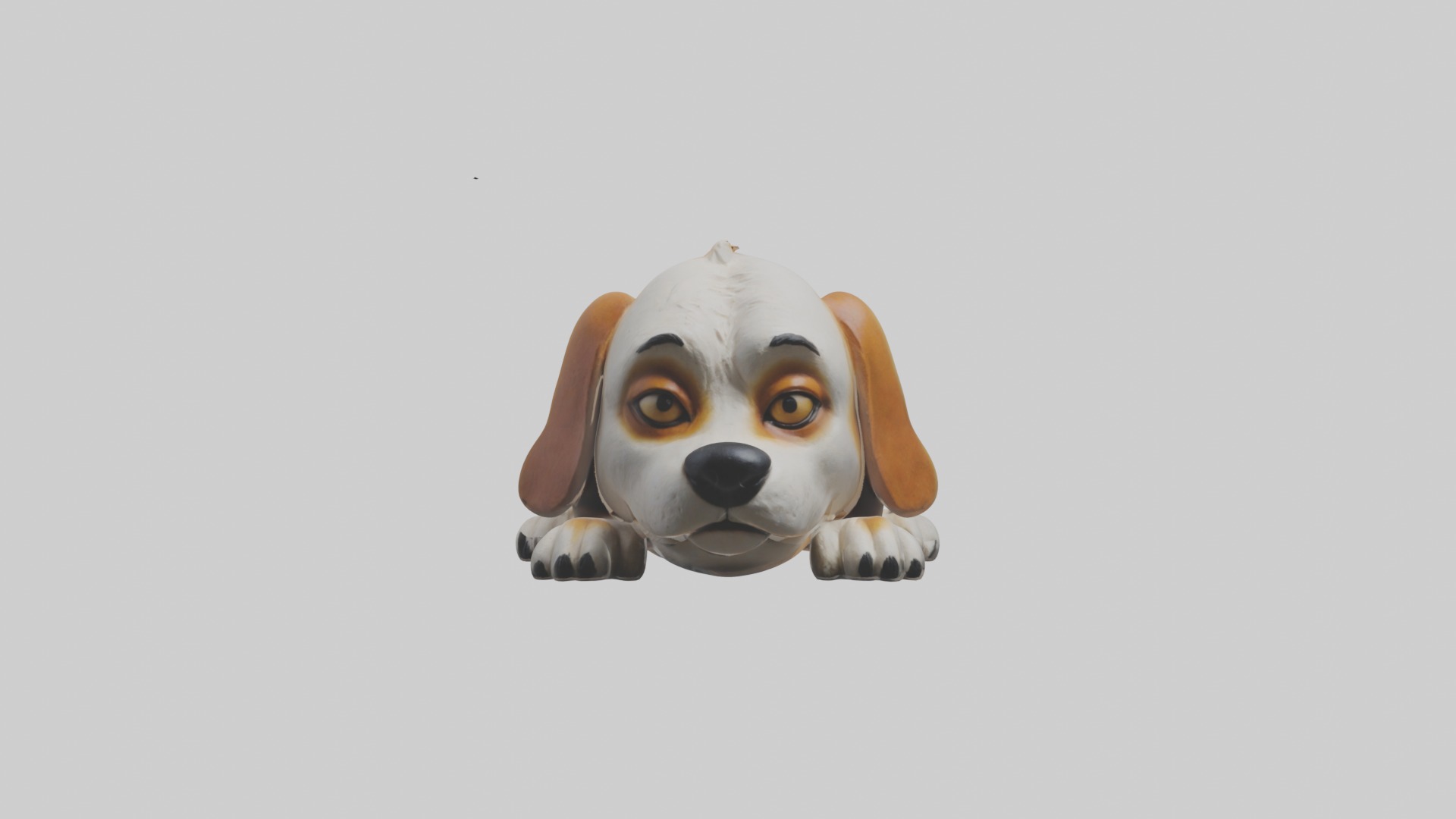 Lying Dog Model 1 Low-poly 3D model_4