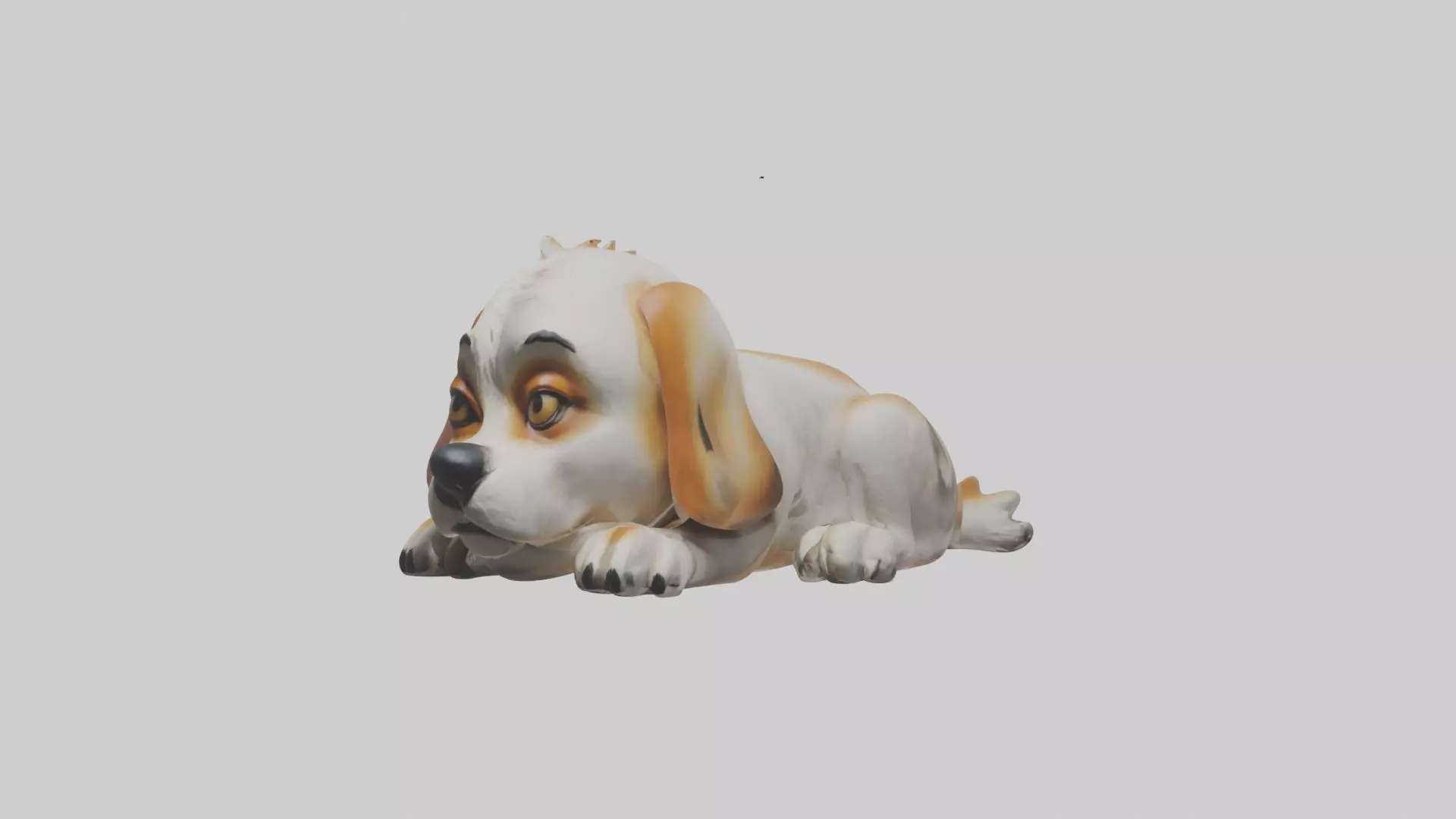 Lying Dog Model 1 Low-poly 3D model_0