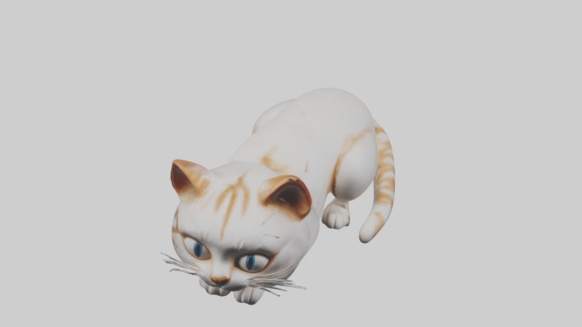 Lying Cat Model 1 Low-poly 3D model_10