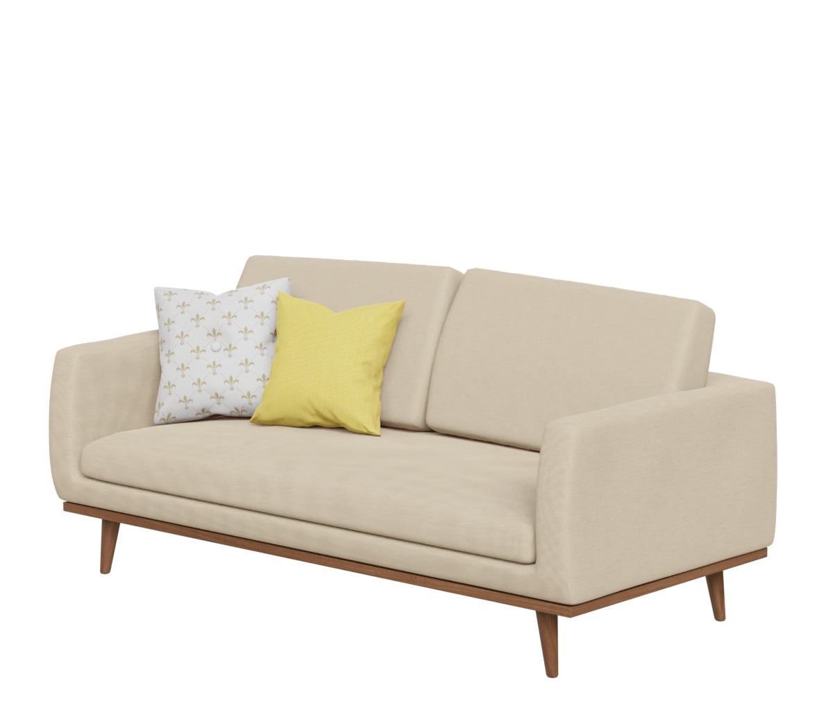 Living room sofa- AR VR 3D model_1