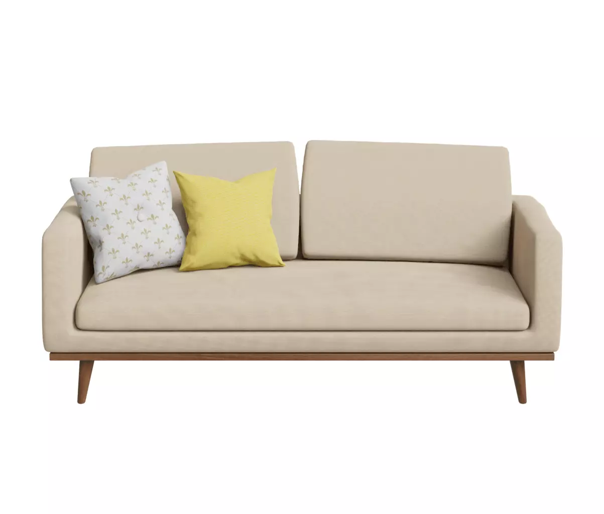 Living room sofa- AR VR 3D model_0