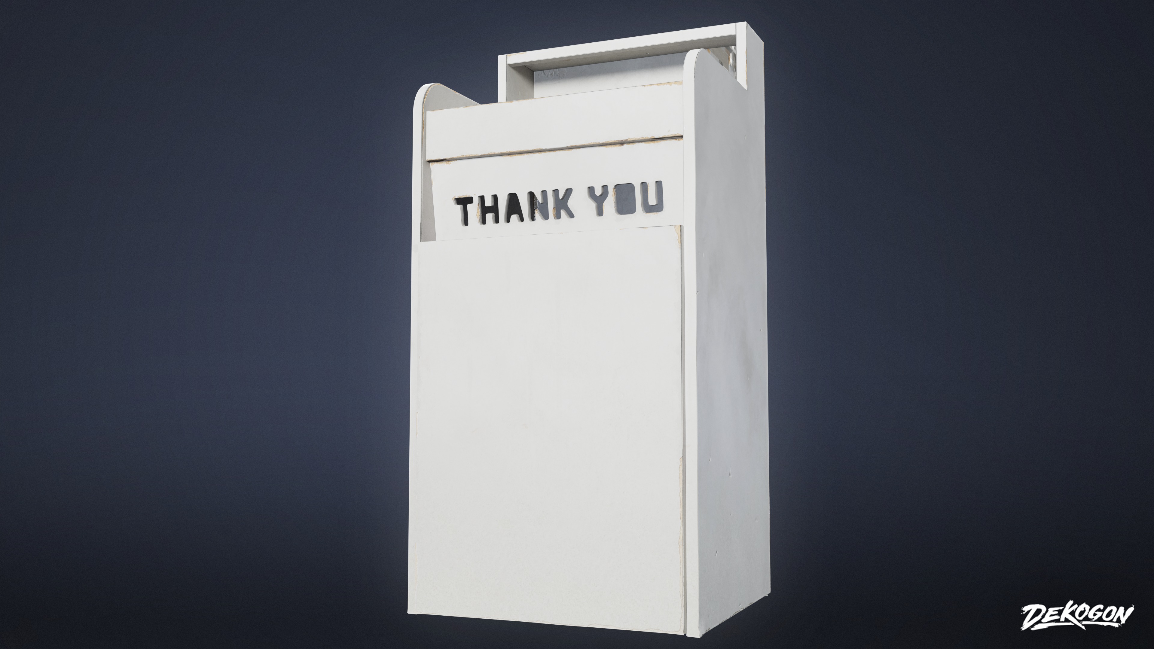 RESTAURANT - Trash Dining 01 - LOW POLY AND NANITE Low-poly 3D model_5