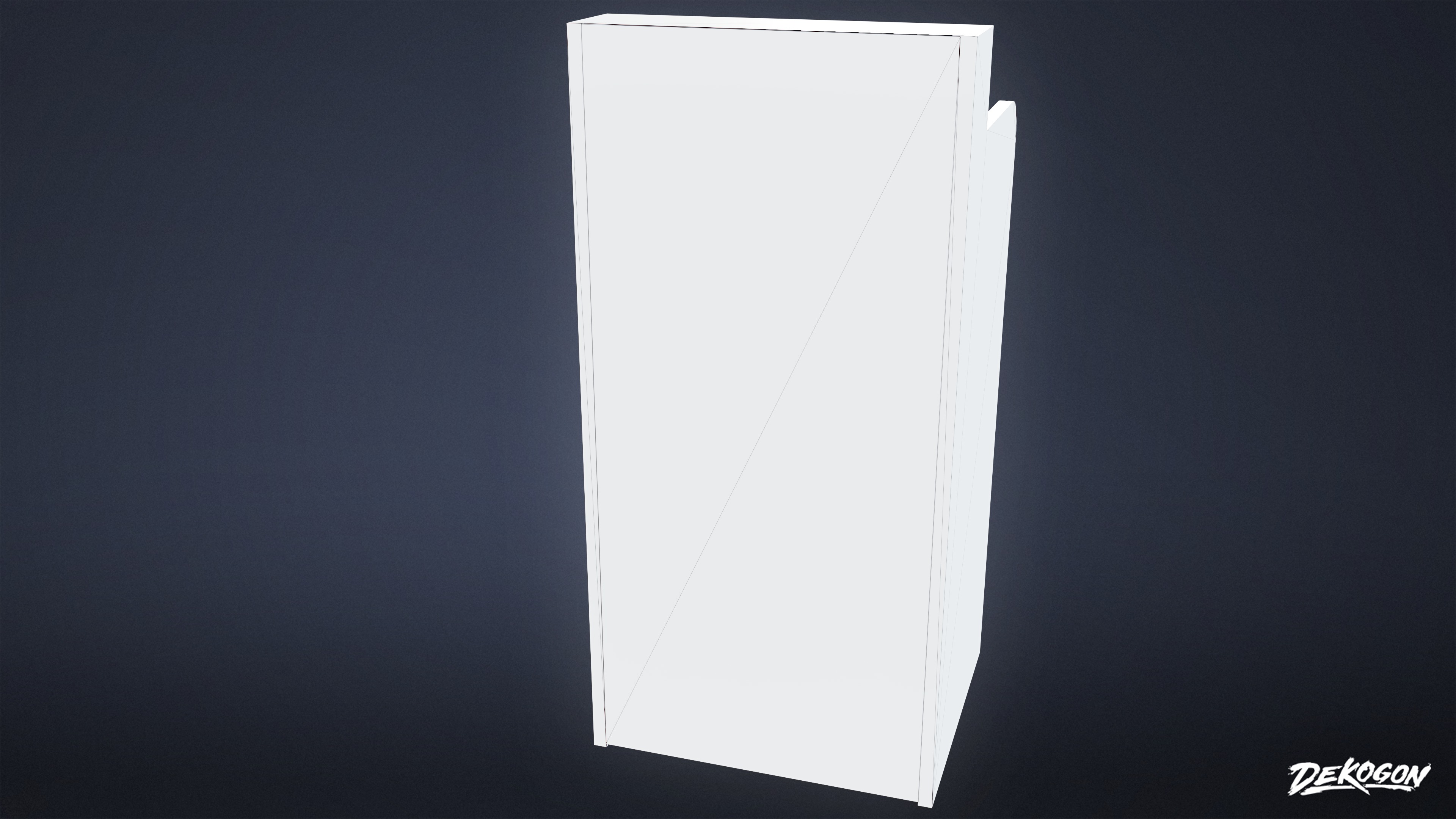 RESTAURANT - Trash Dining 01 - LOW POLY AND NANITE Low-poly 3D model_9