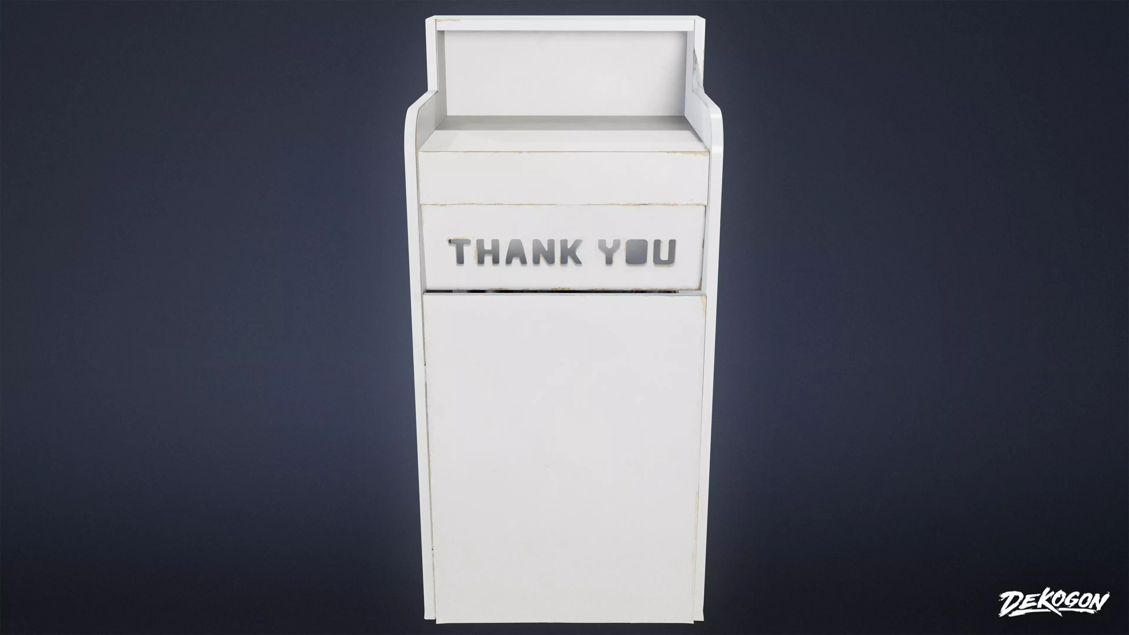 RESTAURANT - Trash Dining 01 - LOW POLY AND NANITE Low-poly 3D model_0